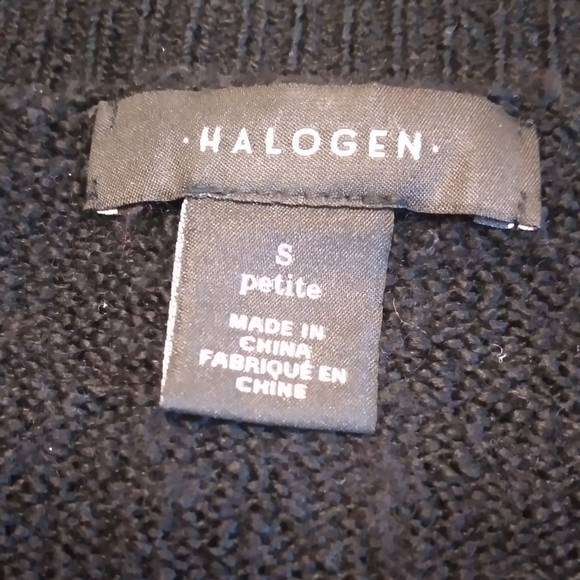 Halogen Tie Bell Sleeve Women Wool Blend Sweater Black Size Small P | Nordstrom. - Picture 12 of 12